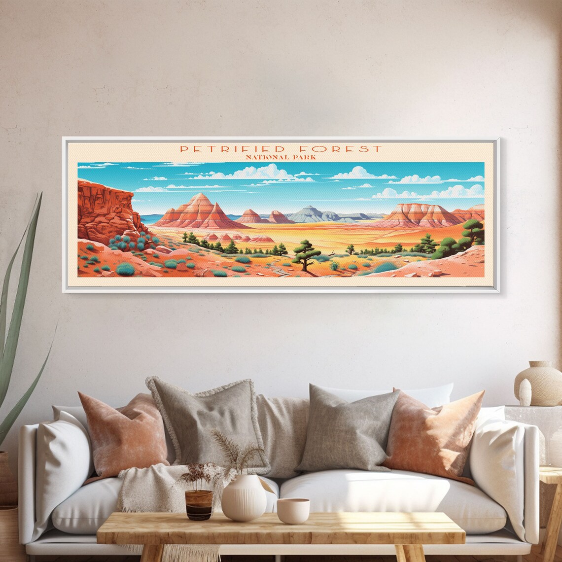Petrified Forest National Park Red Rock Desert Landscape Travel Poster - Image 4