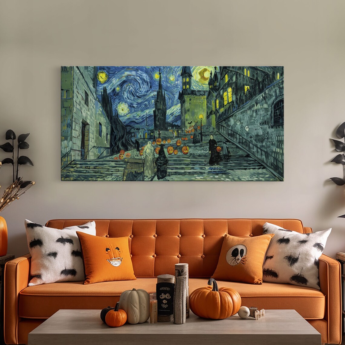 Spooky Gothic Haunted Staircase Art Print - Image 5