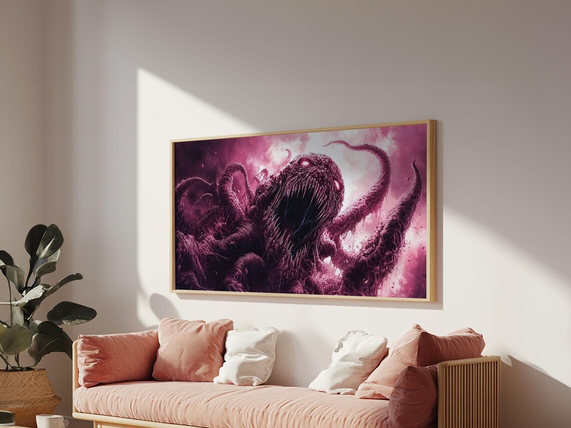 Cosmic Horror Art Print, Halloween Decor - Image 5