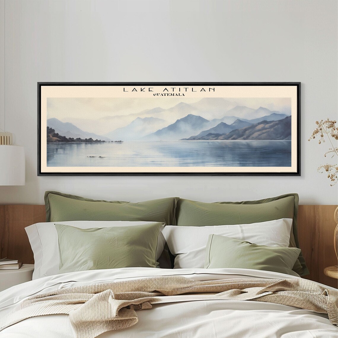Lake Atitlan Guatemala Travel Poster, Panoramic View - Image 6