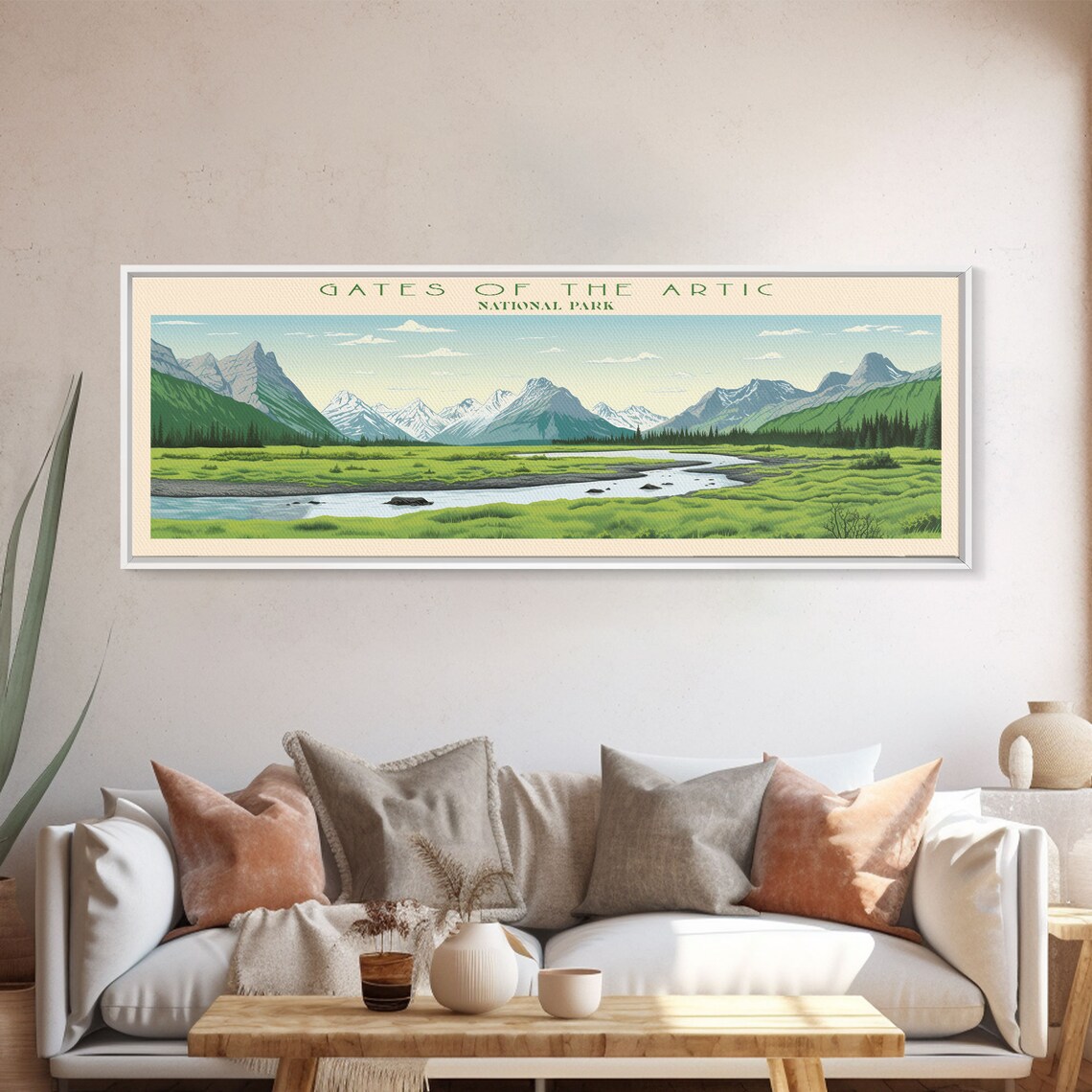 Gates Of The Arctic National Park Valley River Scenic Travel Poster - Image 5