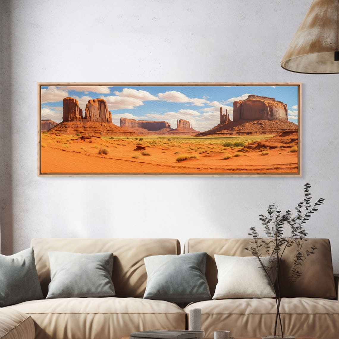 Monument Valley Arizona Red Rock Buttes Blue Sky Desert View Poster - Image 3