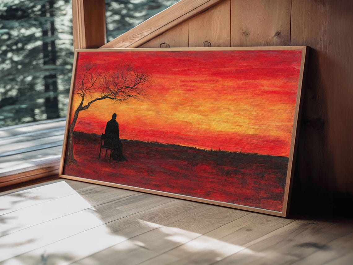 Despair Abstract Wall Art, Moody Decor - Image 5