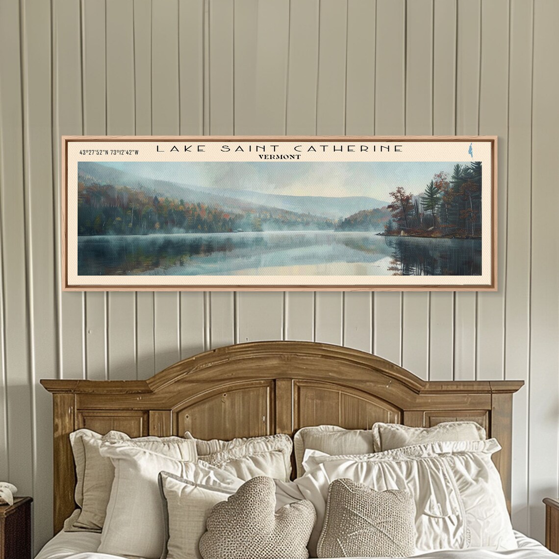 Lake Saint Catherine Travel Poster, Minimalist Decor - Image 4