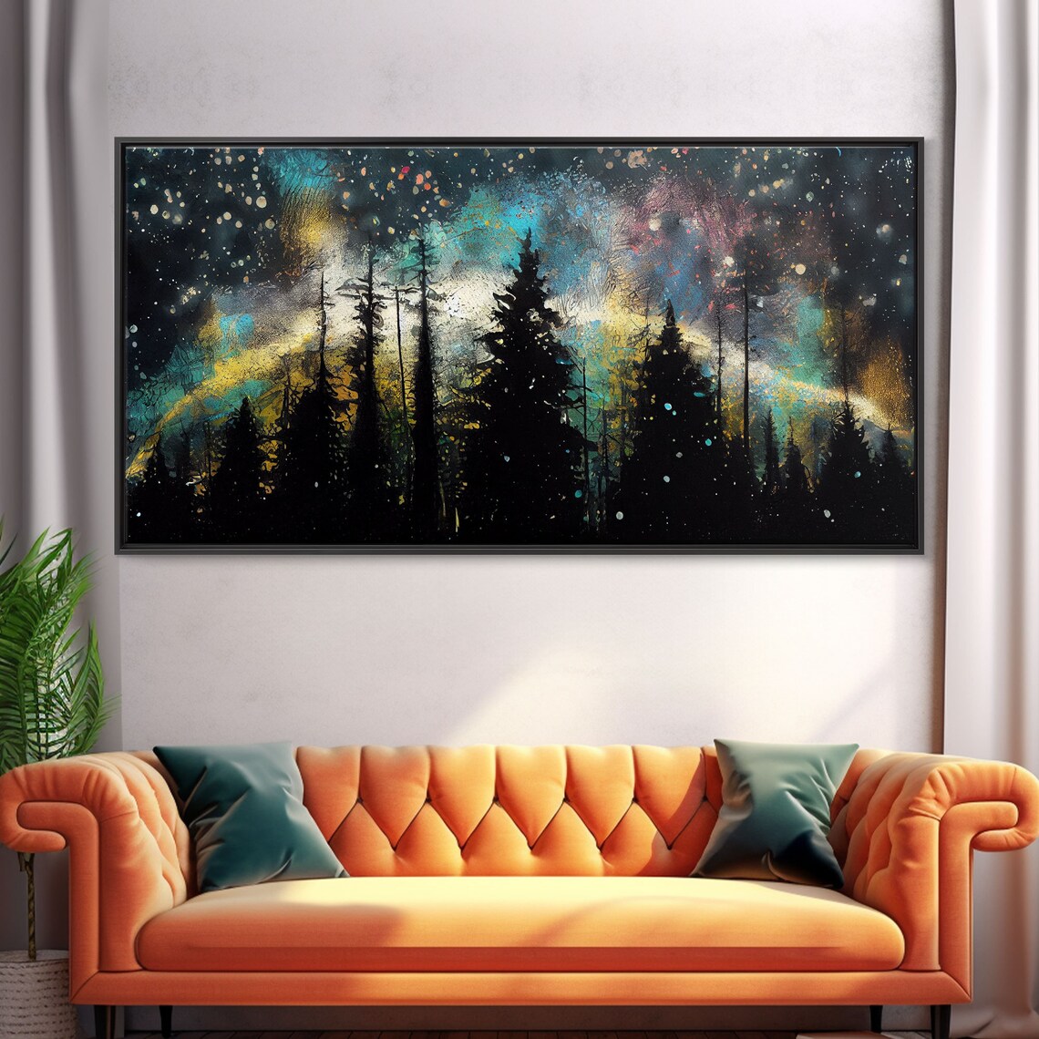 Pine Tree Forest Landscape Wall Art Print Gift - Image 5