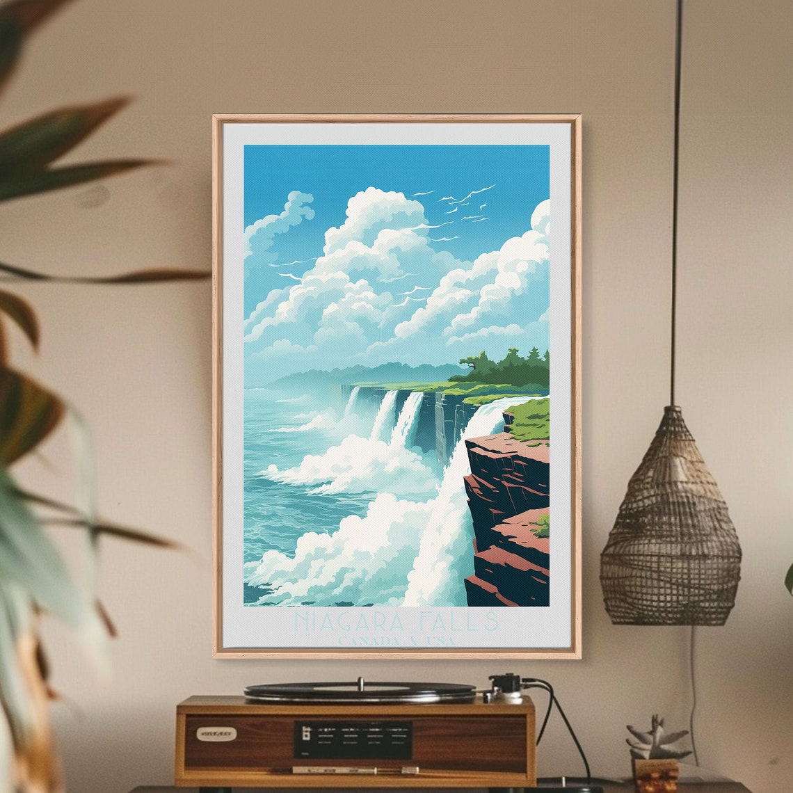 Niagara Falls Canada USA Thundering Cascades Misty Cliffs Poster - Image 5