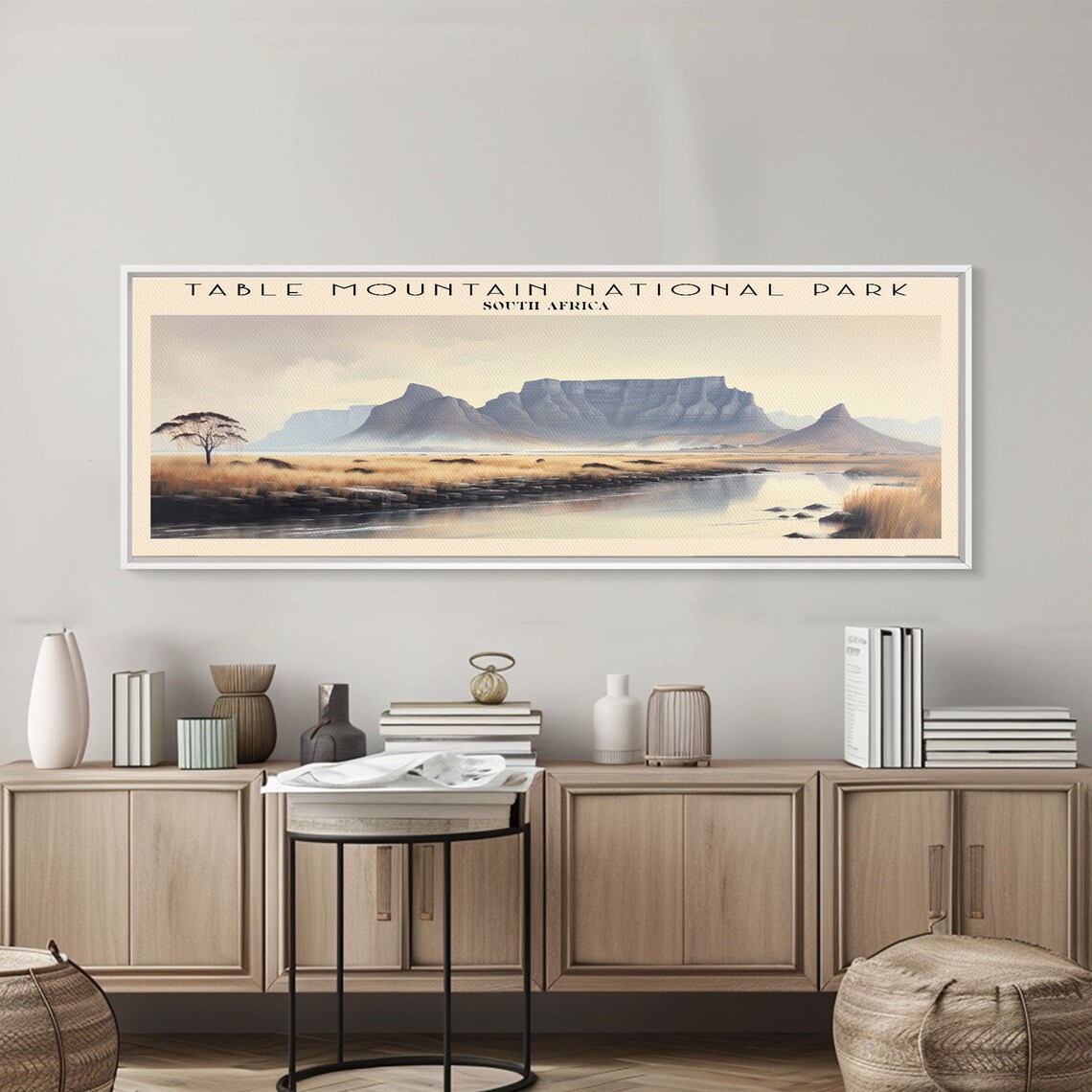 Table Mountain National Park South Africa Savanna Retro Travel Poster - Image 6