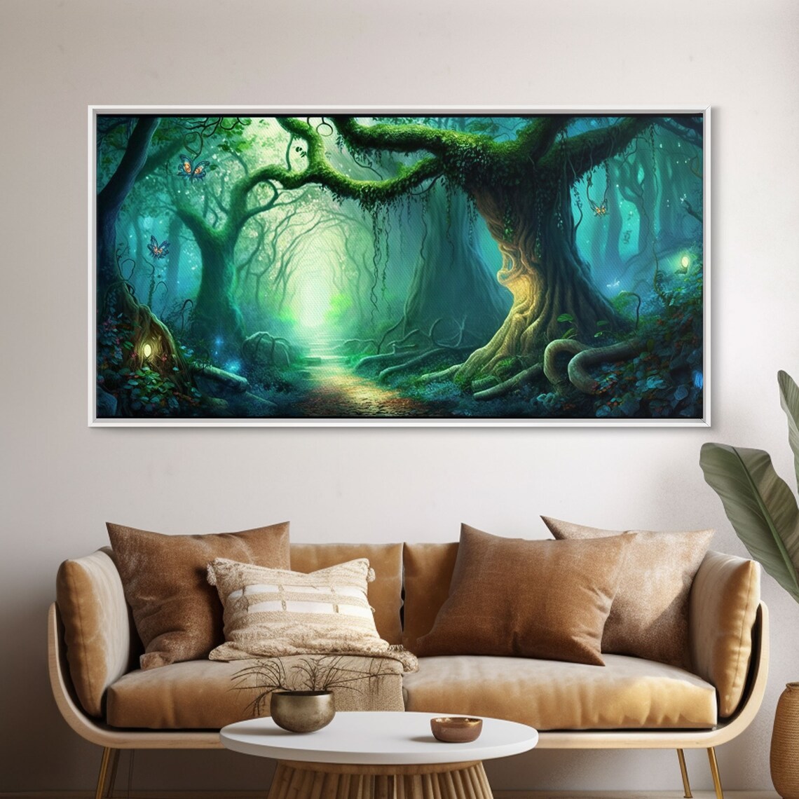 Magical Fairy Forest Fantasy Forest Art Print - Image 5