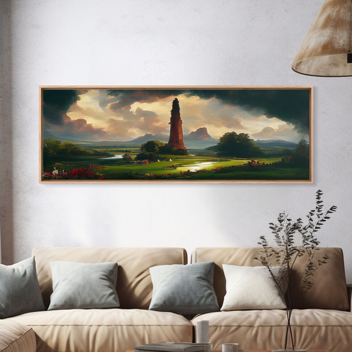 Dark Tower Panoramic Fantasy Concept Art Print - Image 4