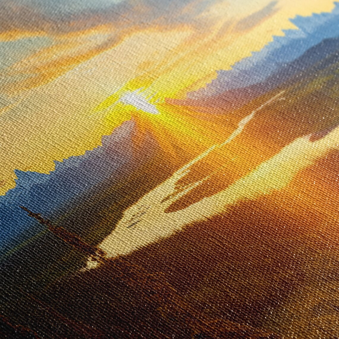 Denali National Park Sunrise River Sunburst Alaska Range Panoramic Poster - Image 2