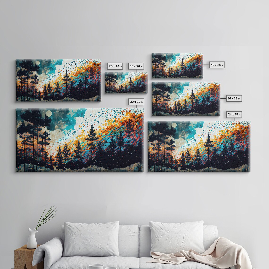 Crystal Pine Tree Art Print - Image 2