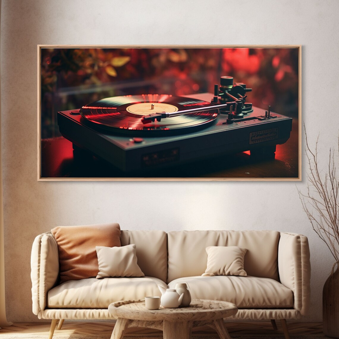 Retro Record Player Art Print, Eclectic Decor - Image 4