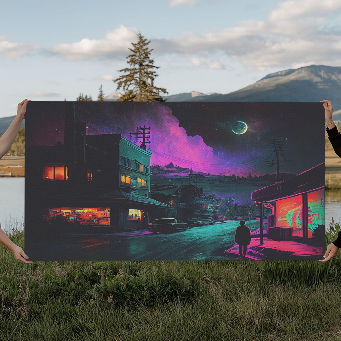 Night Of The Comet Sci-Fi Art, Poster Print