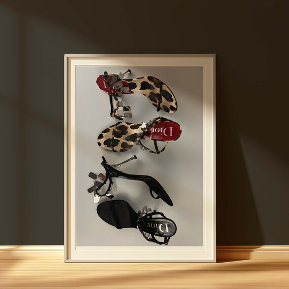 Fashion Print Fashion Poster Luxury Fashion Poster Designer Shoe Poster Designer Shoe Print Art Love Shoes No6