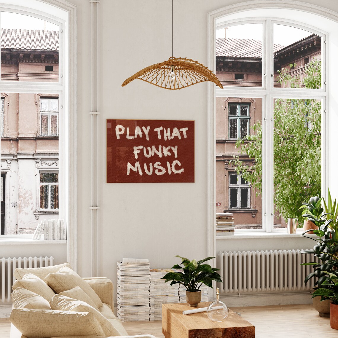 Play That Funky Music Retro Kitchen Art Print