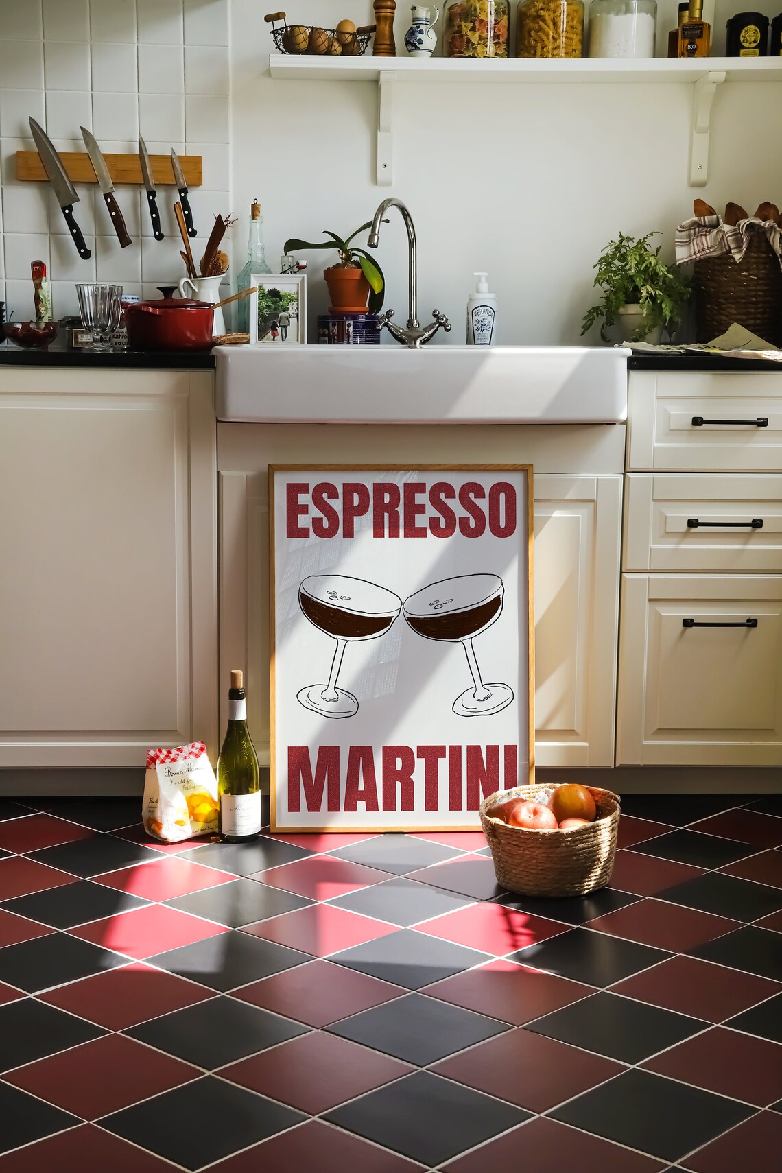Espresso Martini Cocktail Print, Bar Cart Decor - Image 5