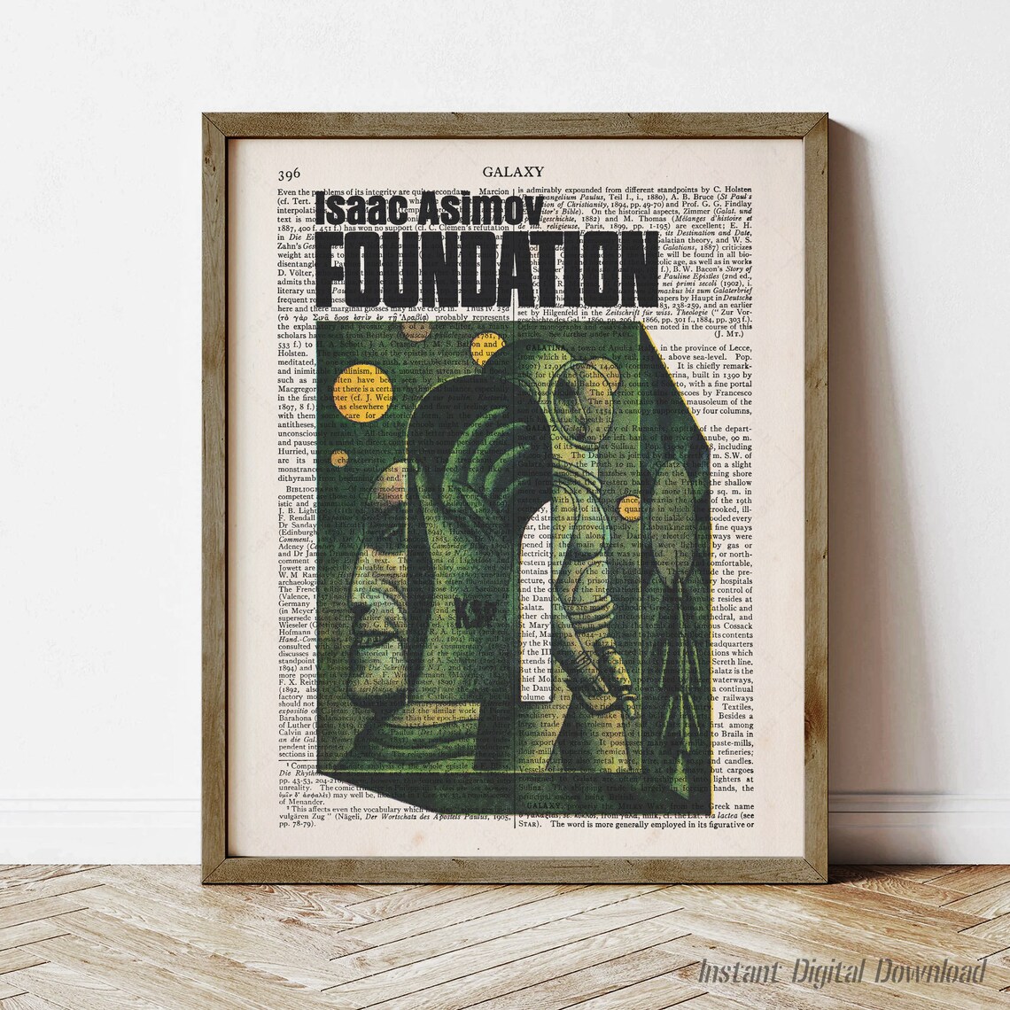 Foundation by Isaac Asimov Literary Art Print