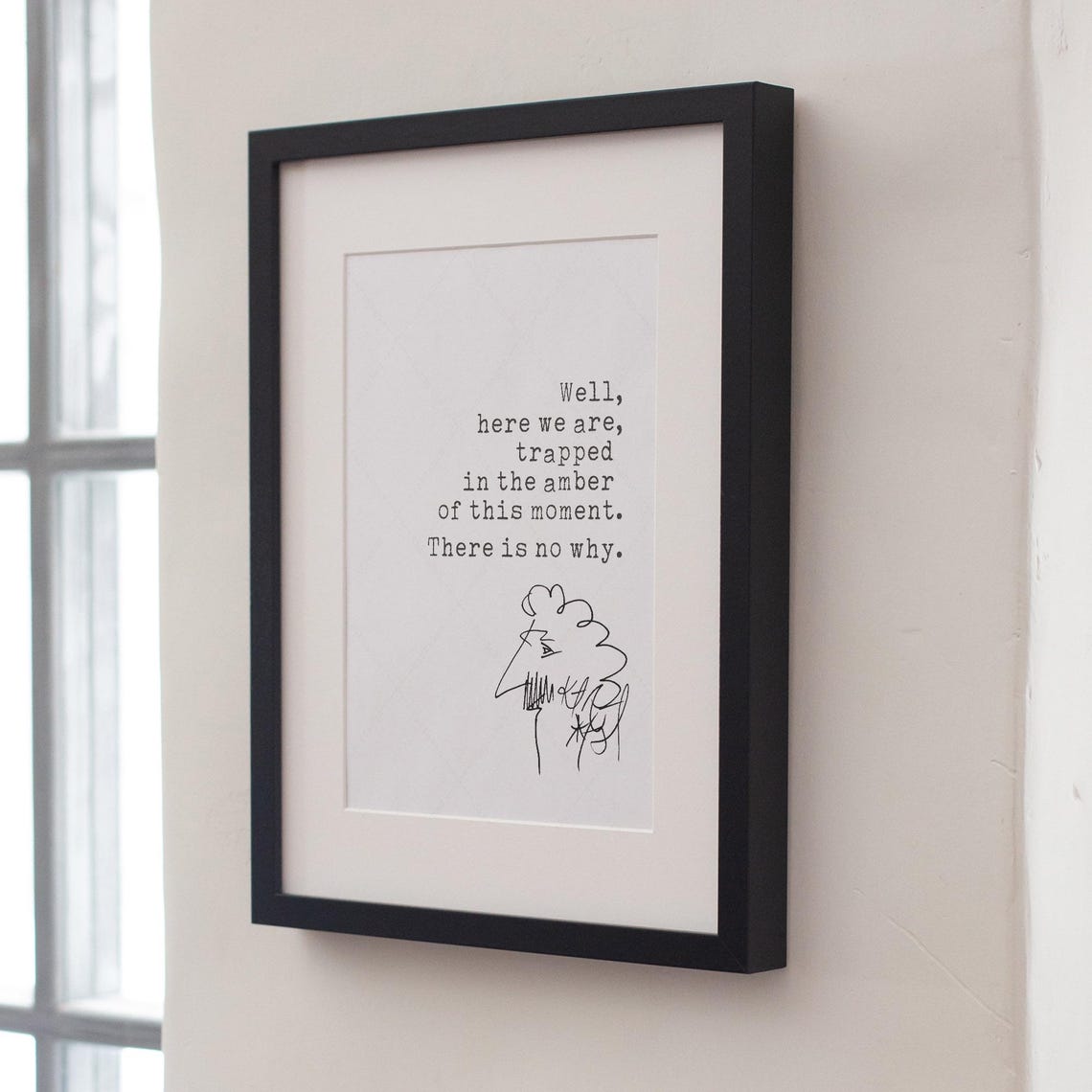 Kurt Vonnegut Quote Book Lovers Gifts Instant Print Locally The Amber Of This Moment Reading Nook Decor Wall Art Gifts - Image 3