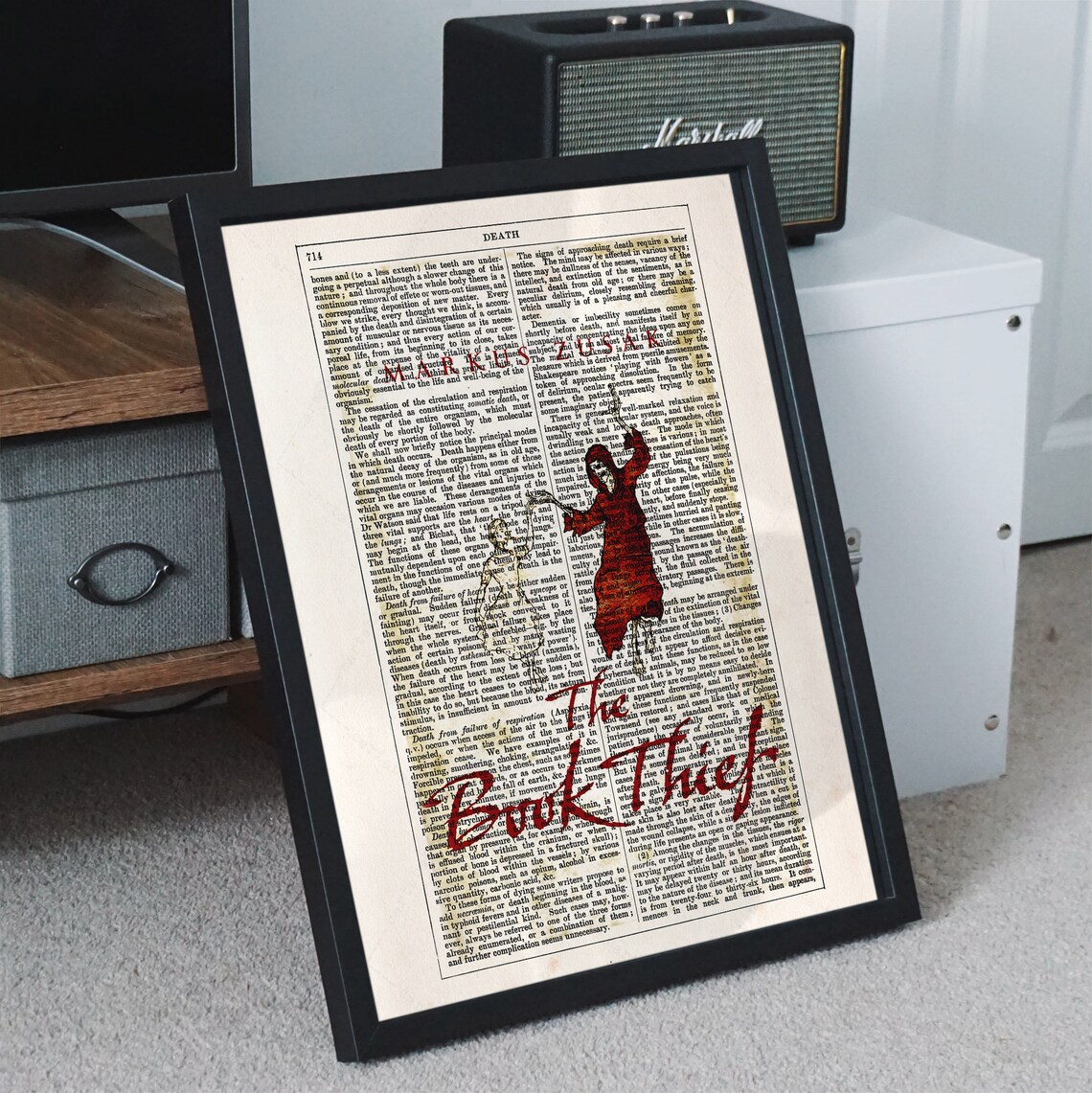 The Book Thief by Markus Zusak, Literary Art Print - Image 2