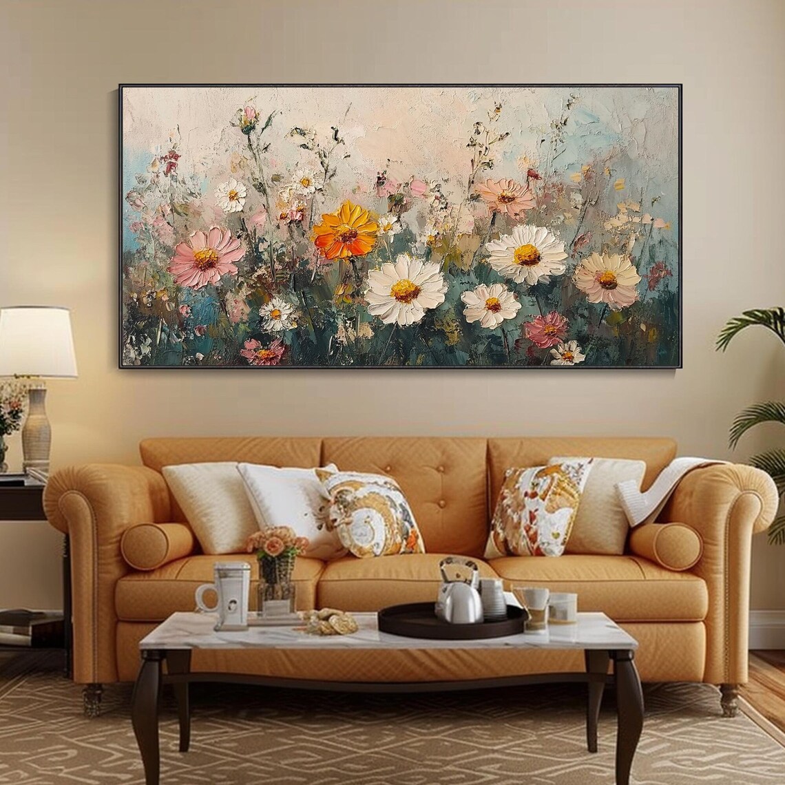 Spring Fantasy Floral Abstract Wall Art Print