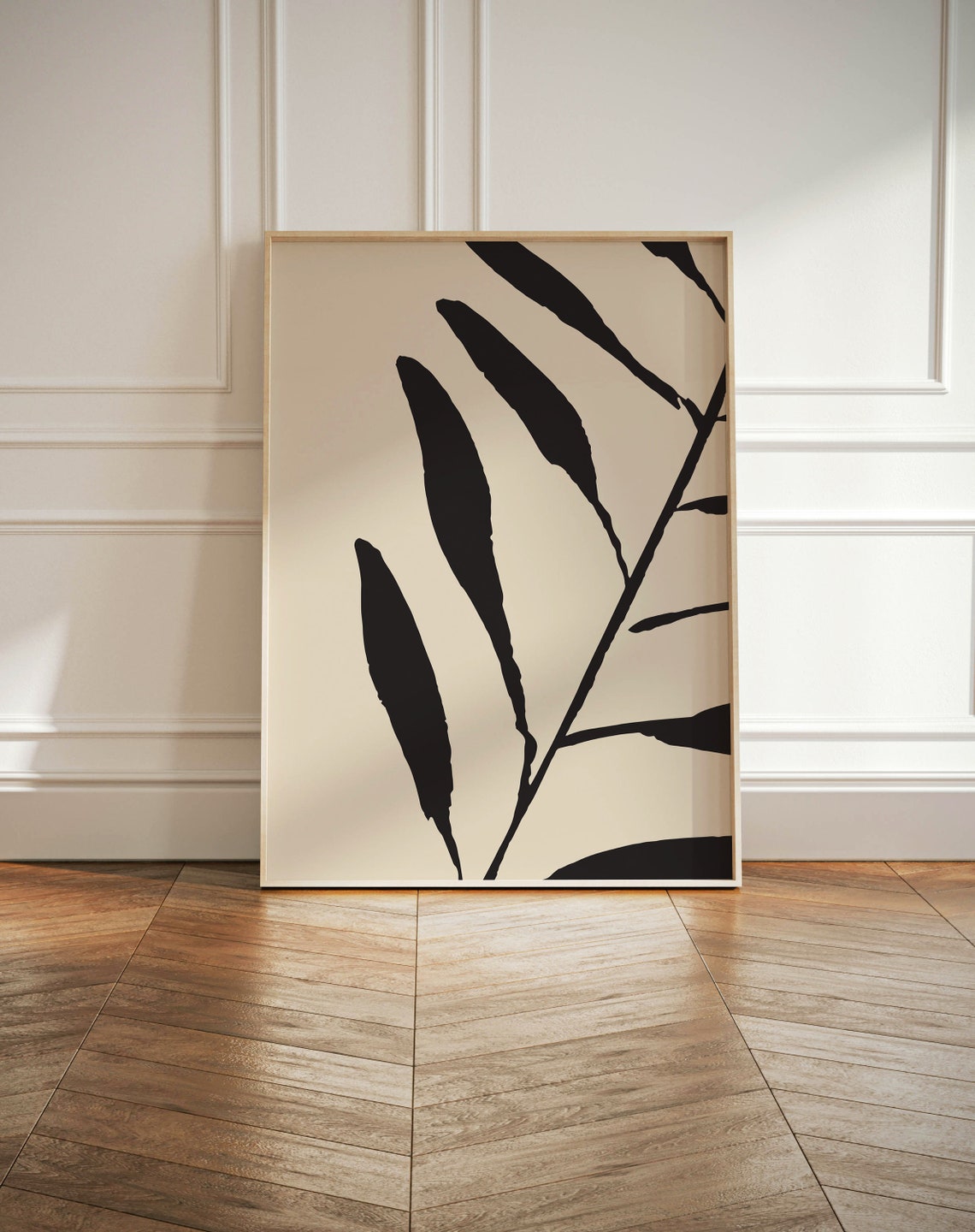 Scandinavian Floral Illustration, Minimalist Boho Art Print - Image 2