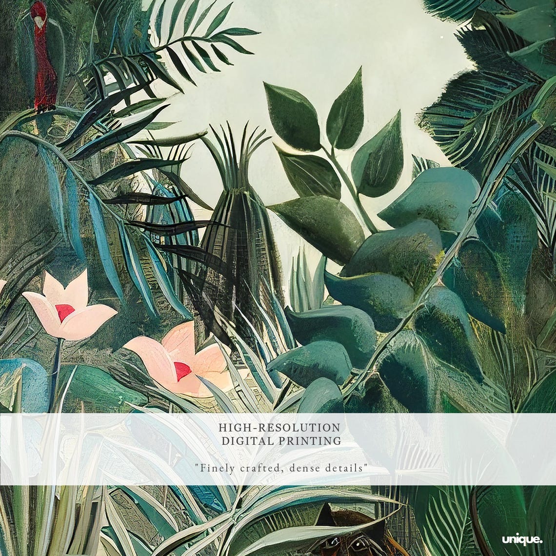 Henri Rousseau The Equatorial Jungle 1909 Lush Art Exhibition Poster - Image 2