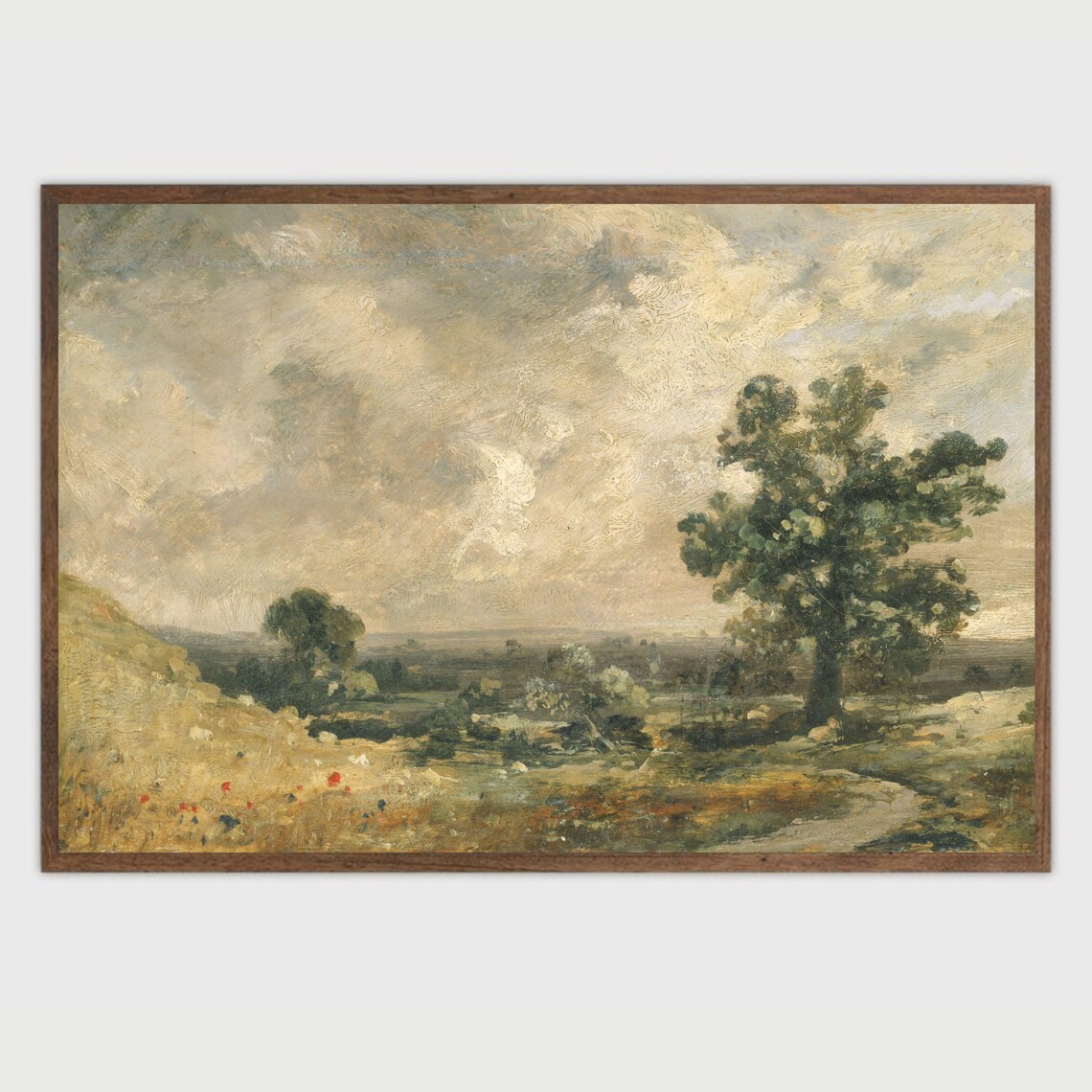 Country Landscape Vintage Art Print, Farmhouse - Image 2