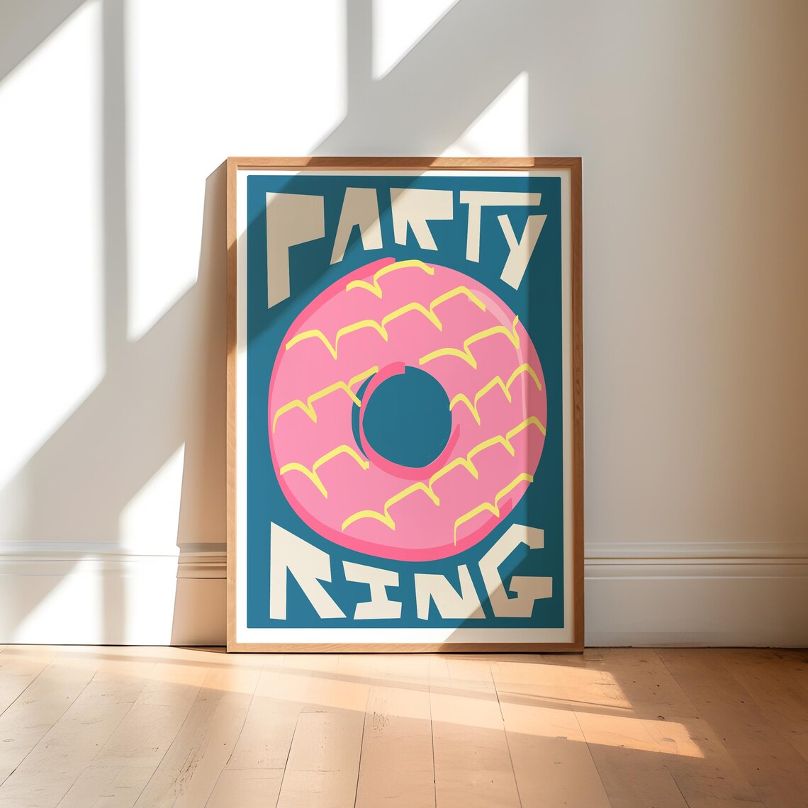 Party Ring Biscuit Retro Kitchen Art Print
