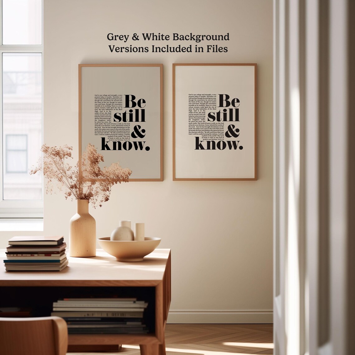 Be Still And Know Psalm 46 Bible Verse Art Print - Image 5