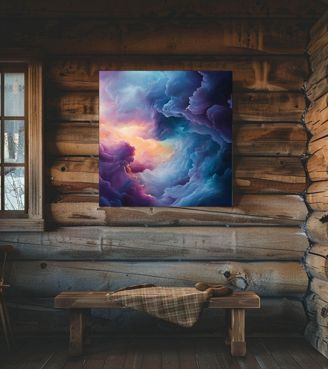 Dreamy Mystical Cloud Art Ethereal Skyscape Wall Decor Serene Art Dorm Decoration