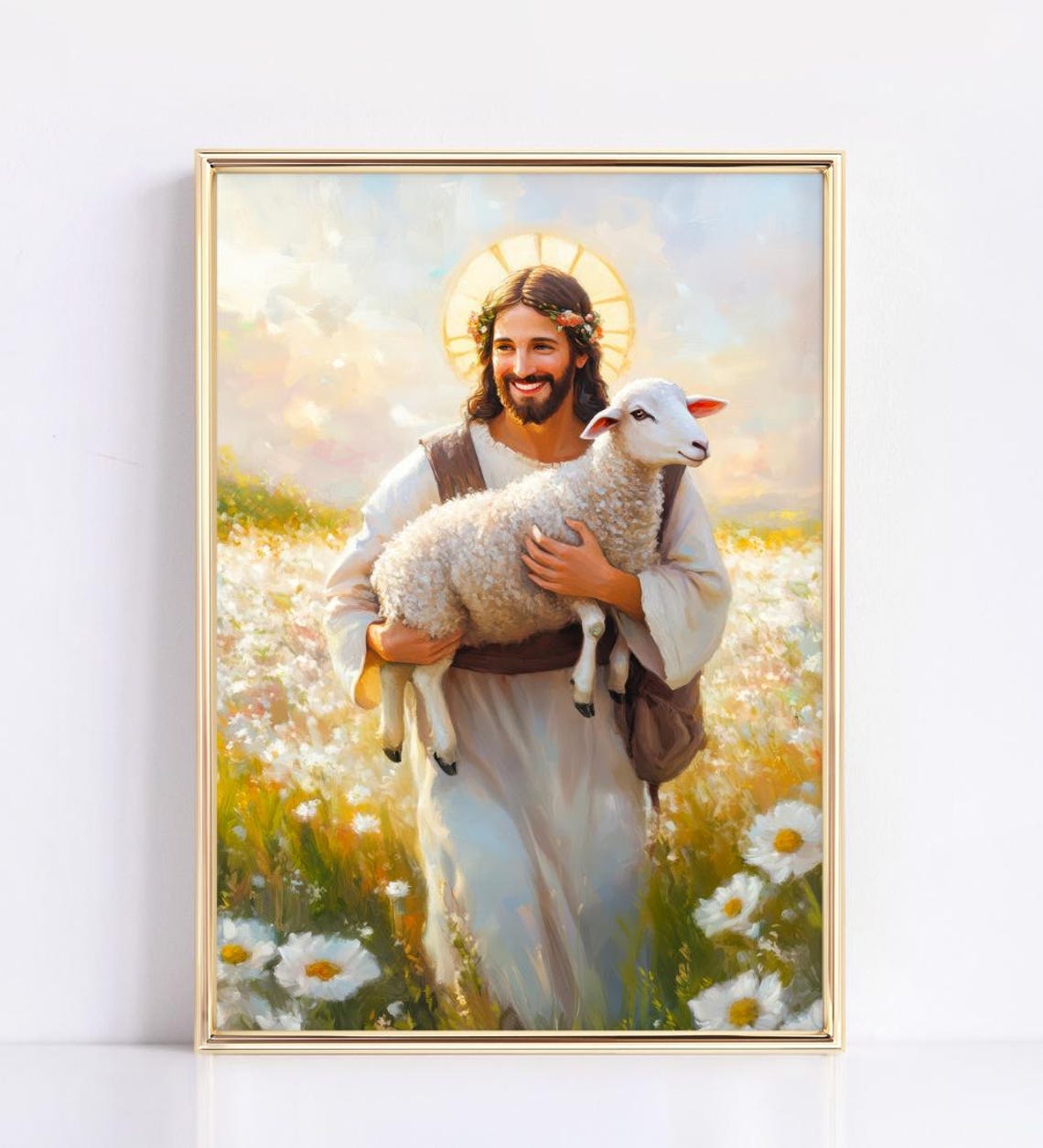 I Will Give You Rest Christian Wall Art Faith Inspired Religious Scripture Decor Inspirational Bible Verse Art - Image 2