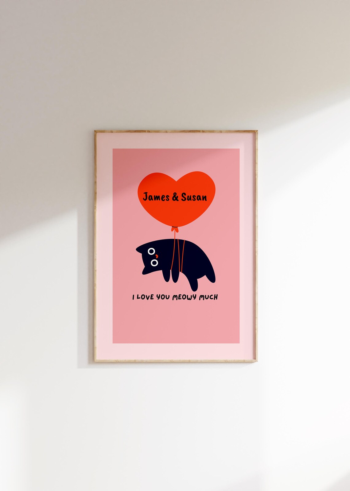 Personalized Cat Lover Meme Poster, Valentine Gift - Image 3