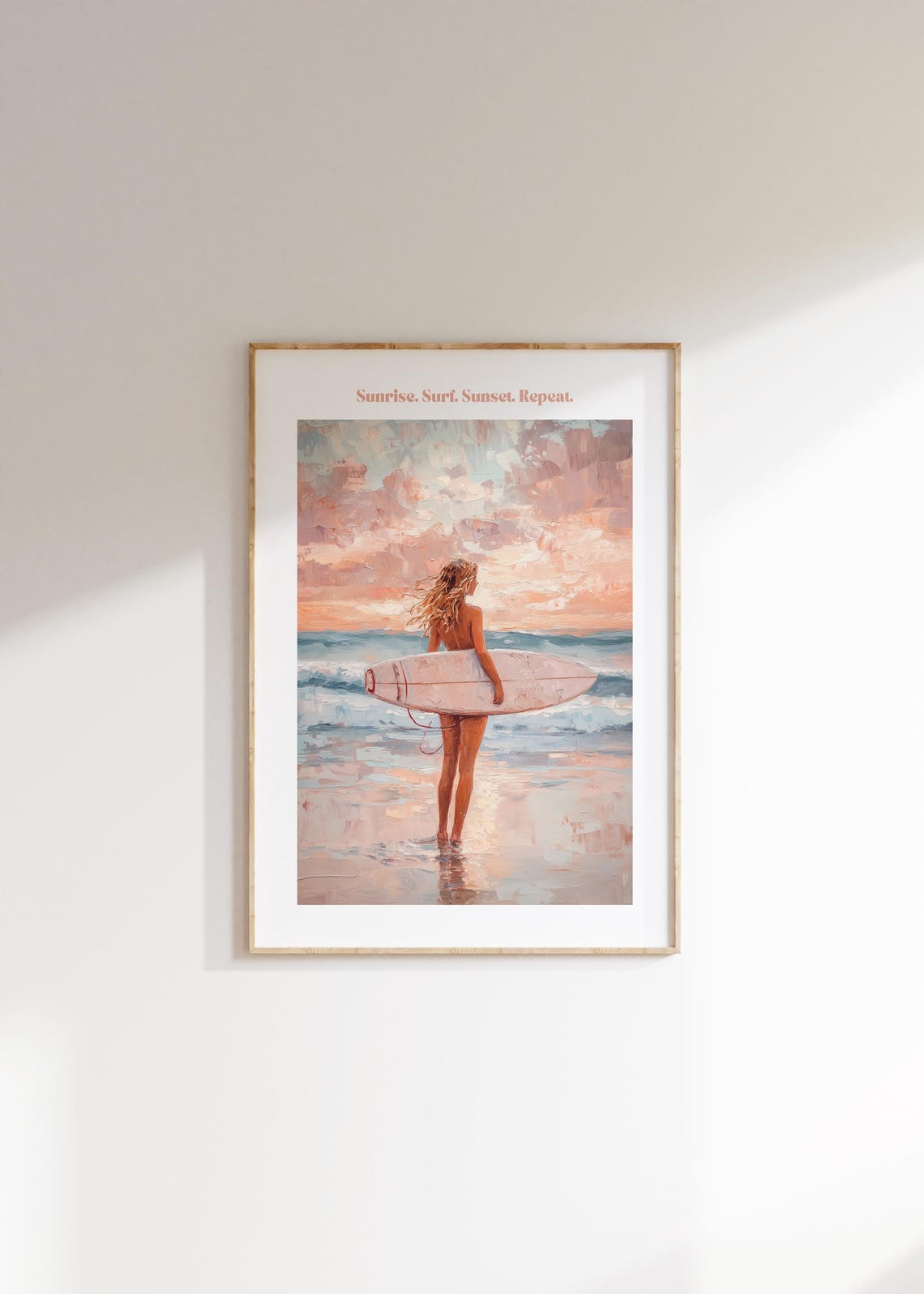 Retro Beach Print Boho Decor With Surf Print Surf Poster For Aesthetic Room Decor As Gift For Her Surf Print And Beachy Room Decor - Image 4