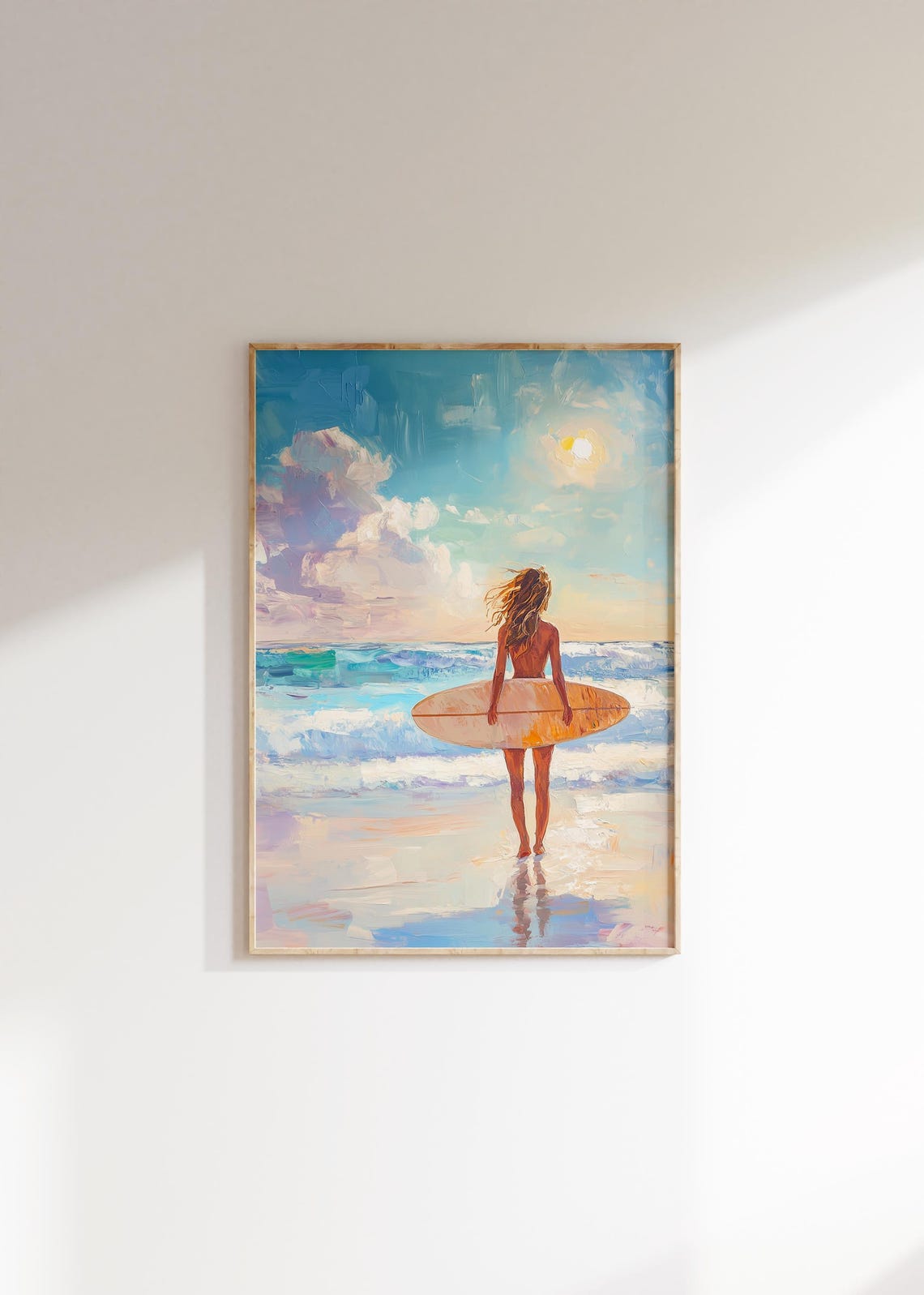 Retro Surf Poster For Boho Decor With Beach Print Beach Poster For Aesthetic Room Decor As Gift For Her Surf Print And Beachy Poster - Image 4