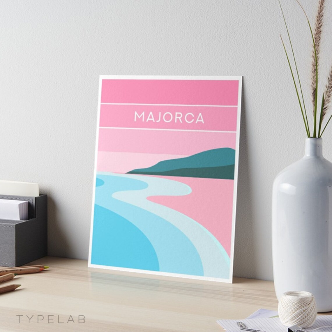 Majorca Travel Poster, Minimalist Mallorca Spain - Image 2