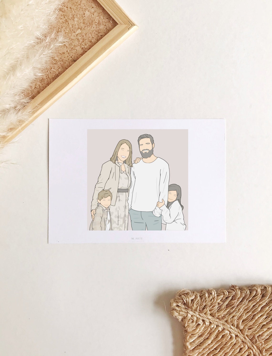 Couple Portrait Illustration Loved One Portrait Friend Group Gifts Portrait Painting From Photo Engagement Gift Illustration Custom Art