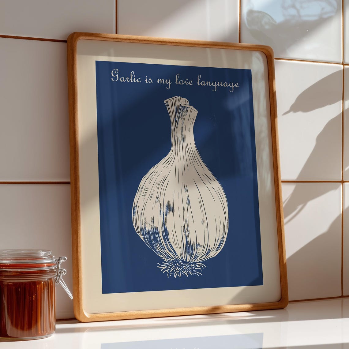 Garlic Funny Kitchen Art Print