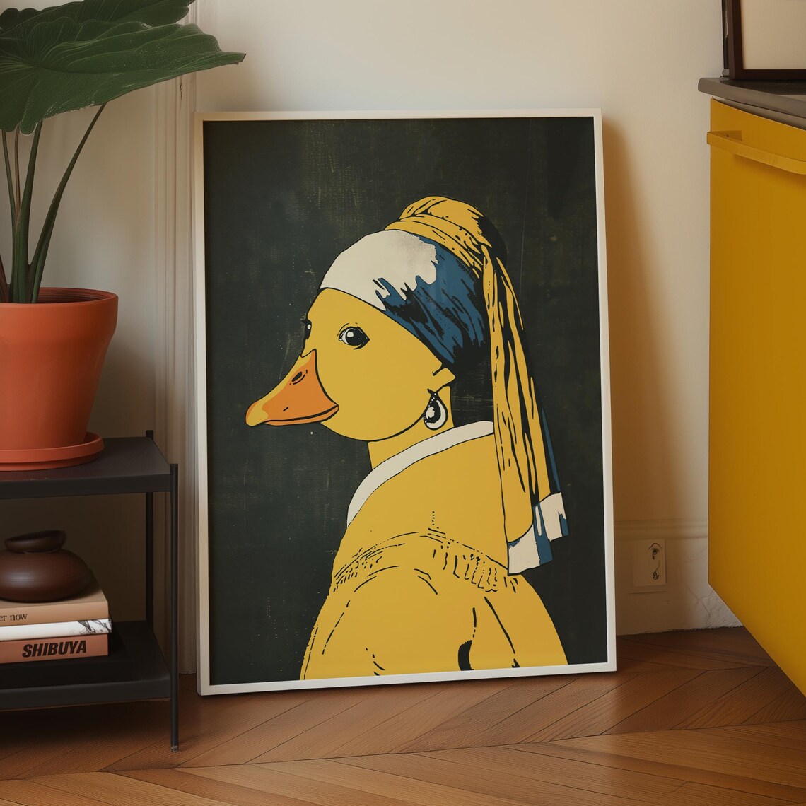 Duck With A Pearl Earring, Surreal Office Decor