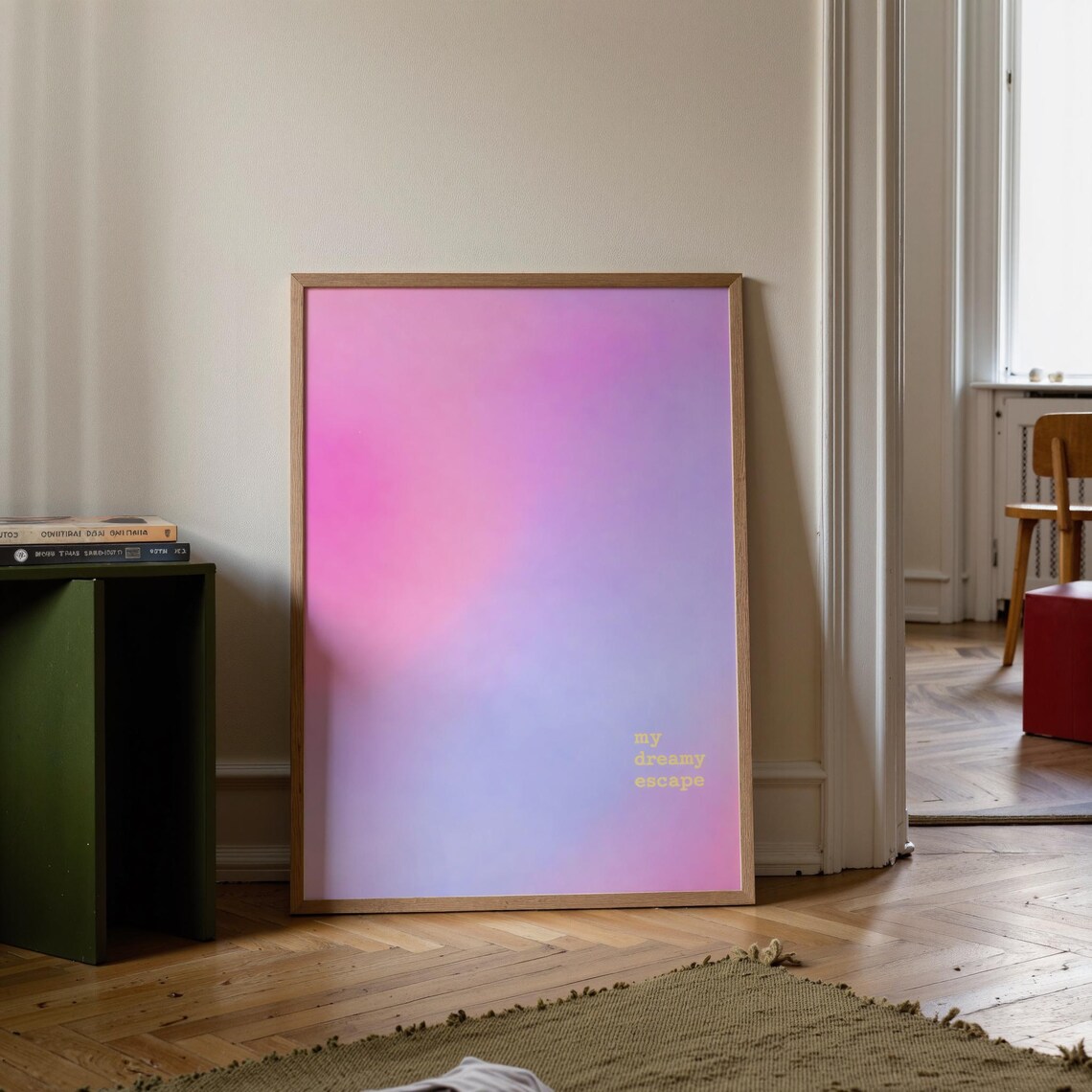 My Dreamy Escape Aura Gradient Pink Lavender Spiritual Wall Poster