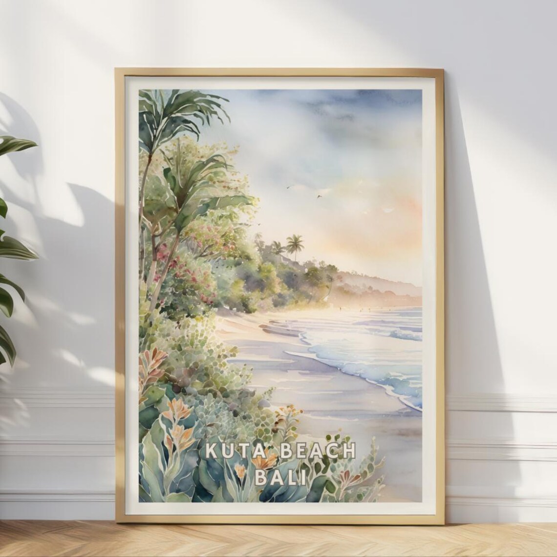 Kuta Beach Bali Travel Poster, Tropical Sunset - Image 3