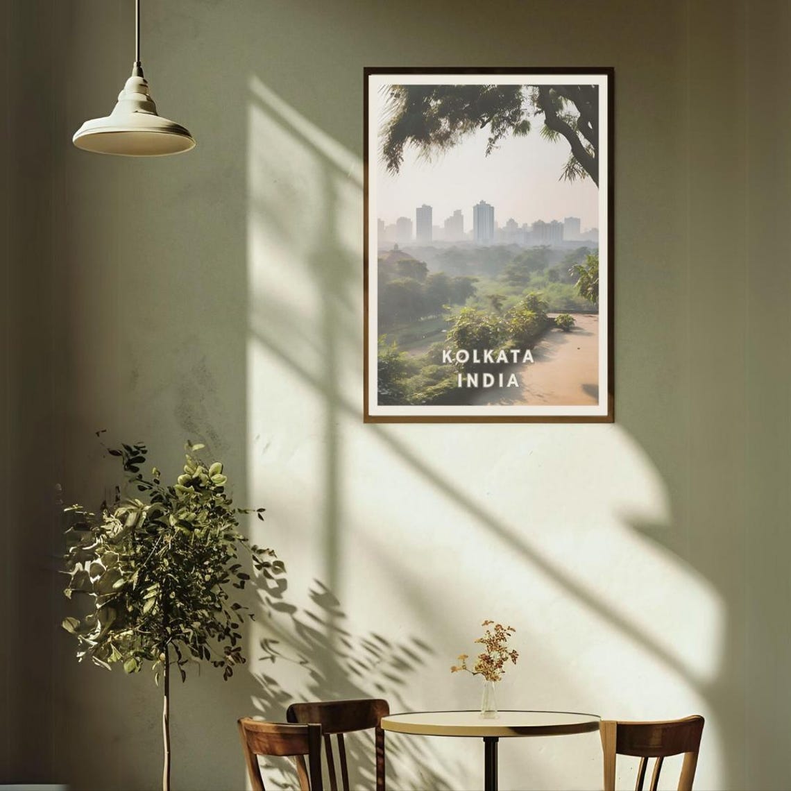 Kolkata India Poster City Skyline Print Kolkata Nature Art Urban Landscape Wall Art India Travel Decor Indian Decor Asia Travel Print - Image 2