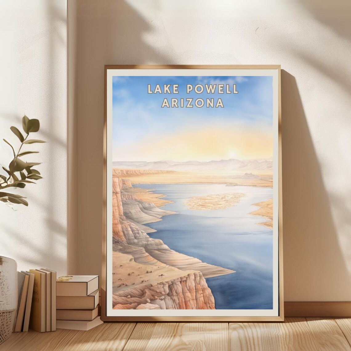 Lake Powell Arizona, Desert Lake Art Print - Image 2