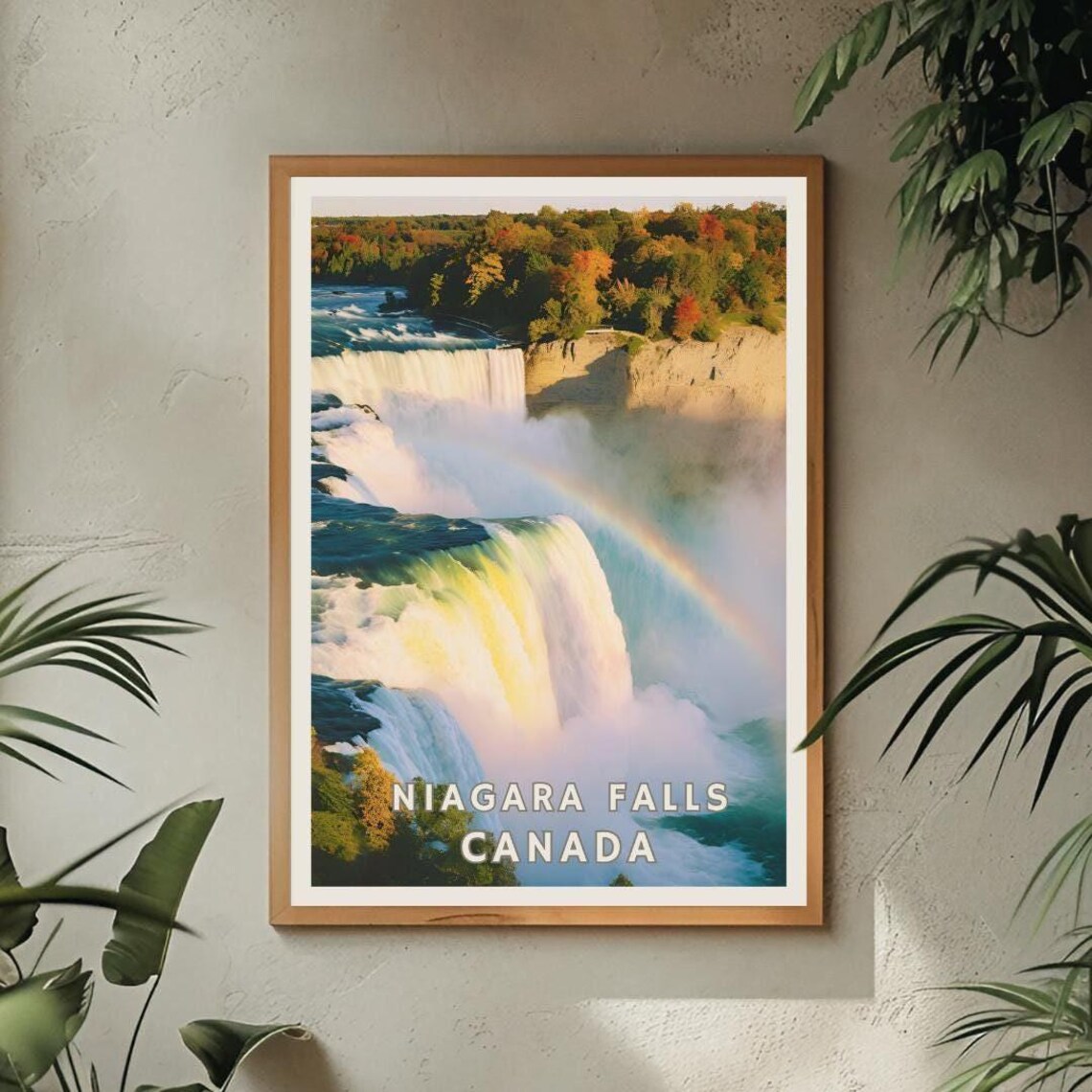 Niagara Falls Canada Vintage Travel Poster