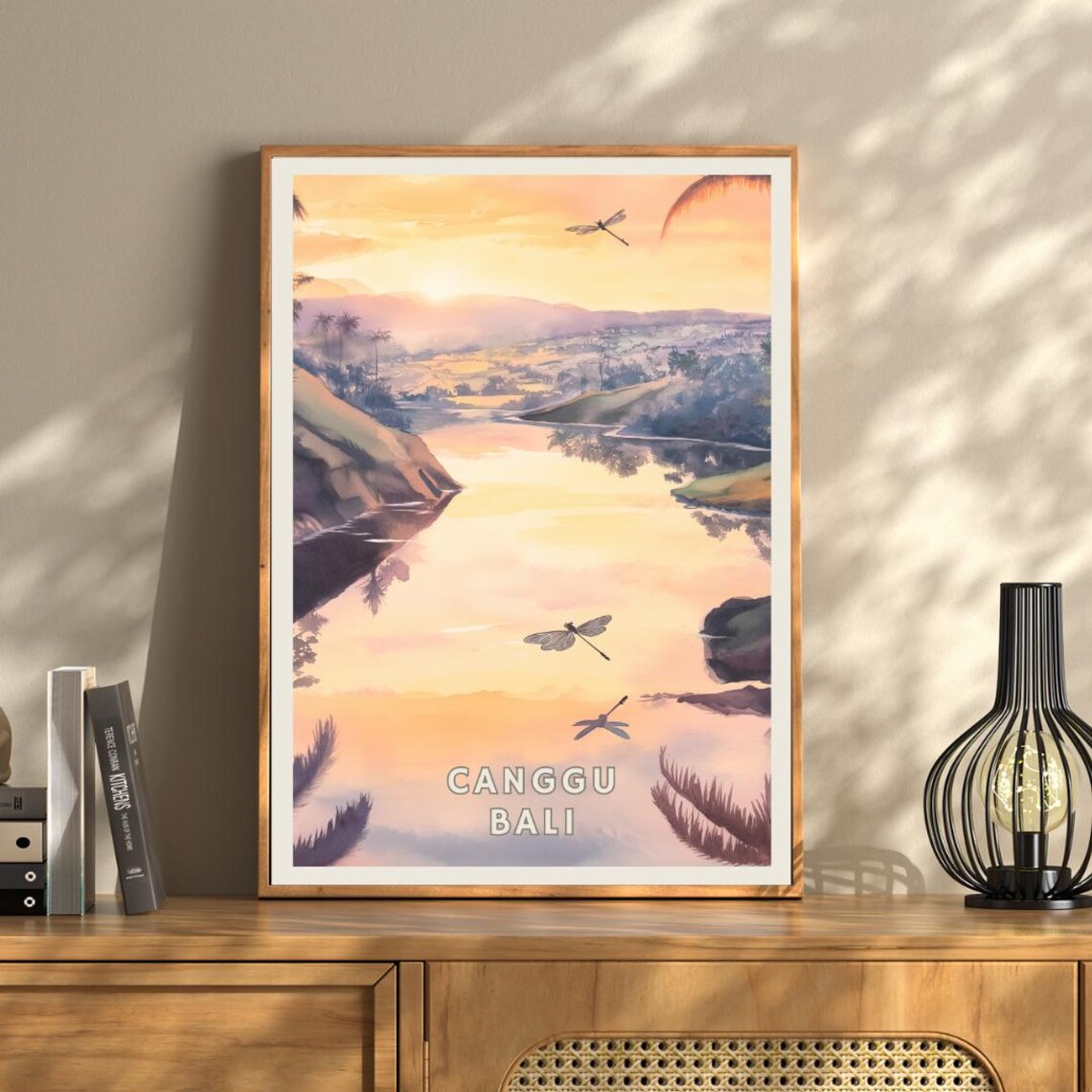Canggu Bali Travel Poster, Tropical River Landscape - Image 3