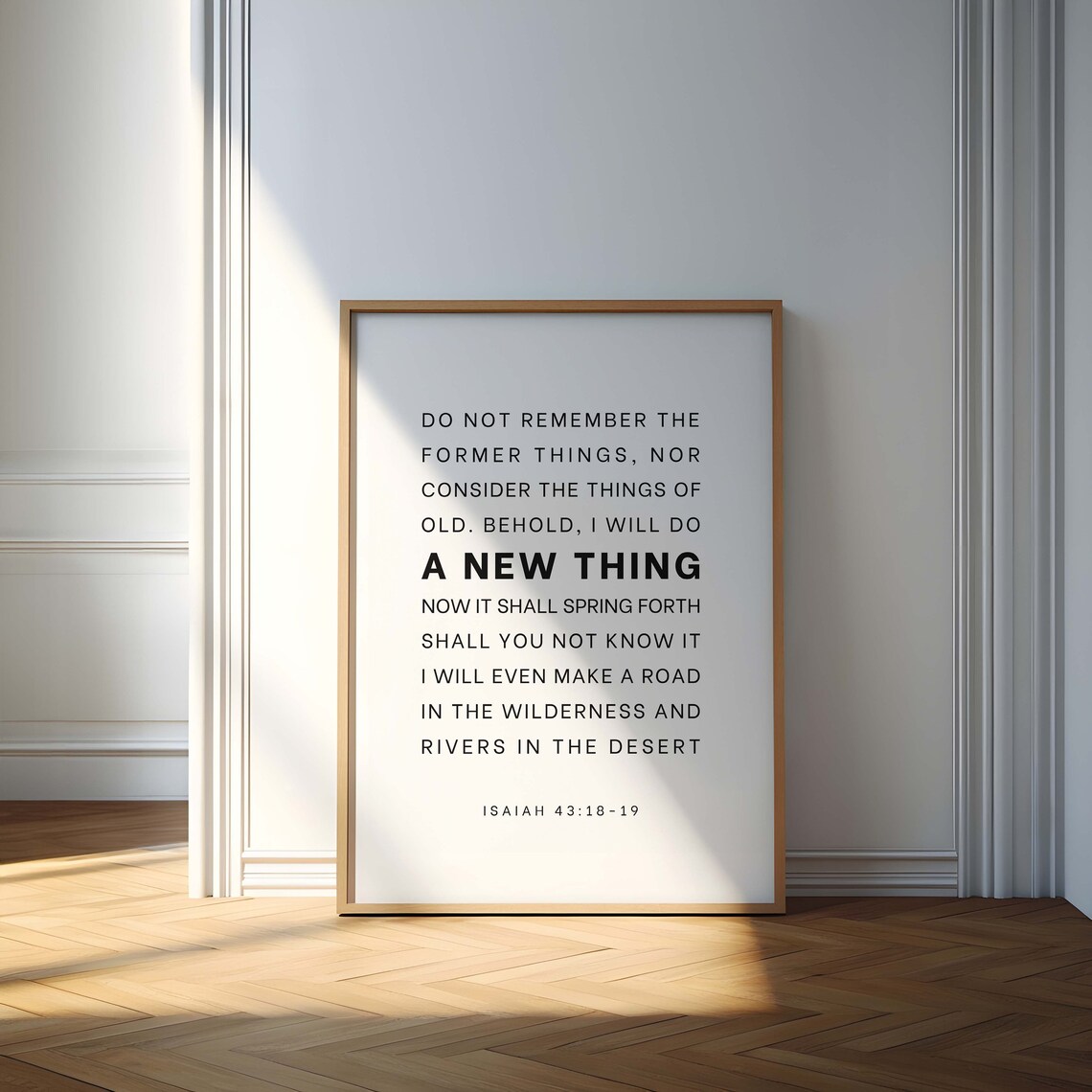 Isaiah 43:18-19 NKJV, Bible Verse Wall Art
