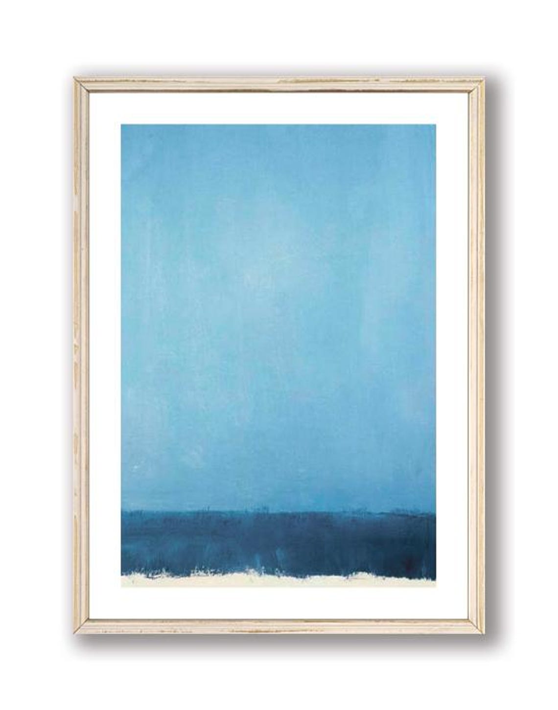 Mark Rothko Blue Color Field Art Poster Four Design Variants Set - Image 3