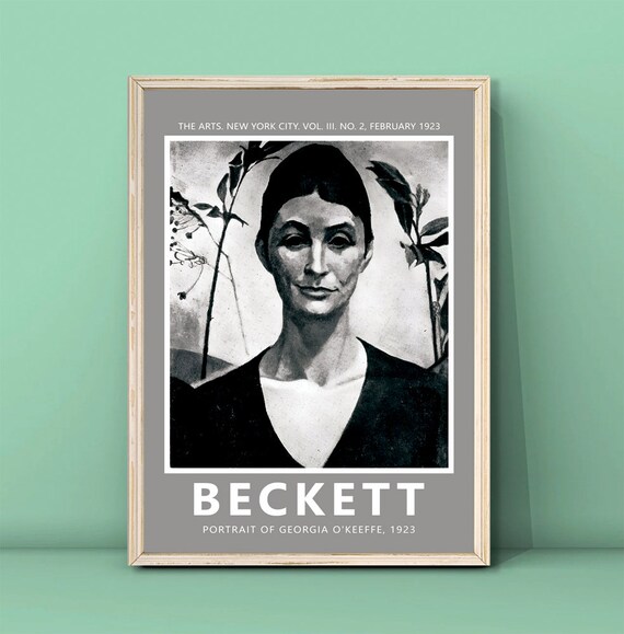 Marion Beckett Georgia O'Keeffe 1923 Charcoal Portrait Art Print