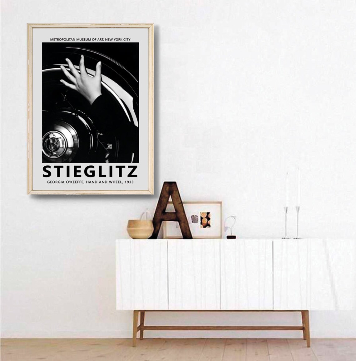 Alfred Stieglitz Hand and Wheel 1933 Photography Exhibition Poster - Image 3
