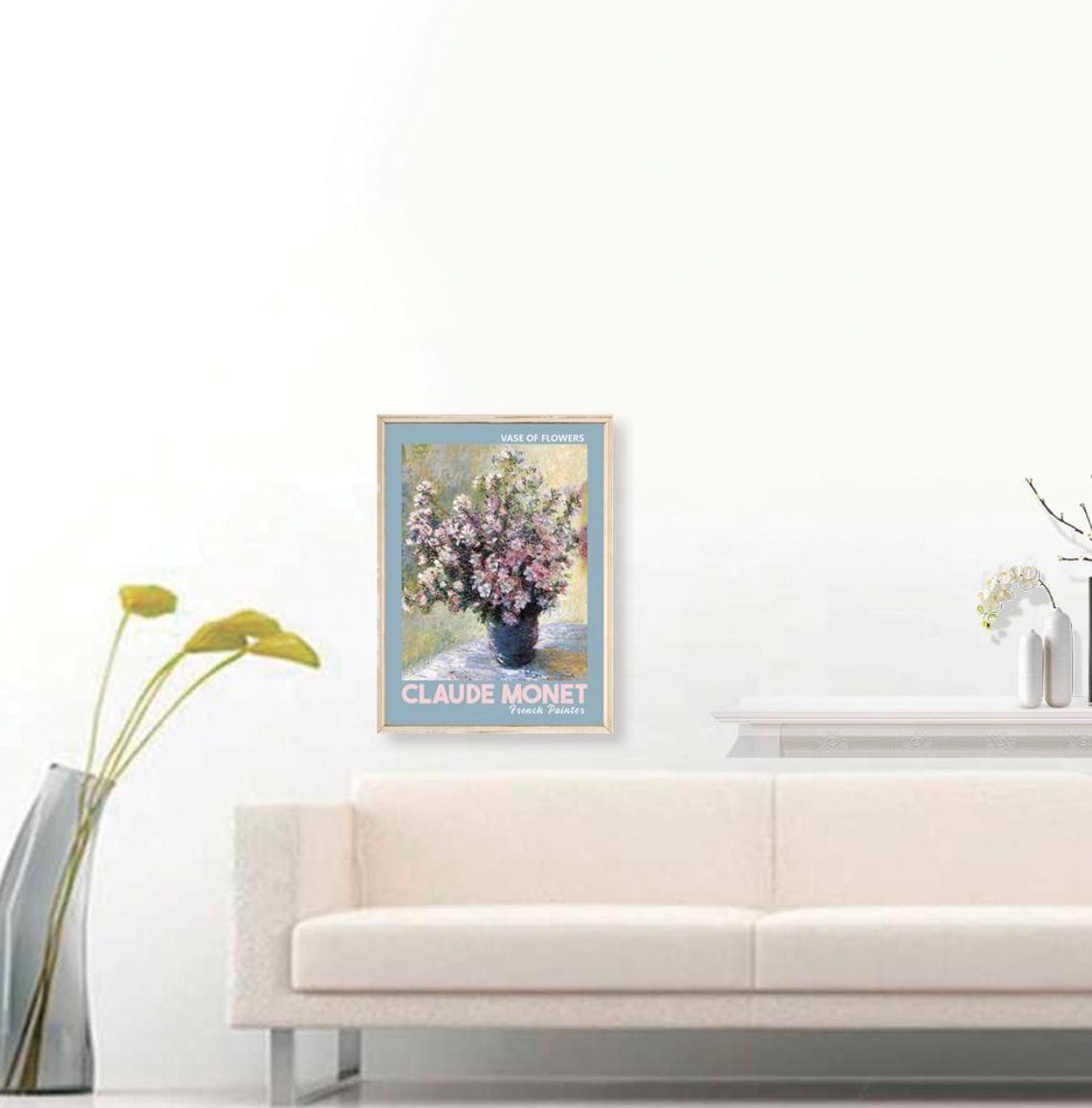 Claude Monet Vase of Flowers Impressionist Floral Art Poster - Image 3