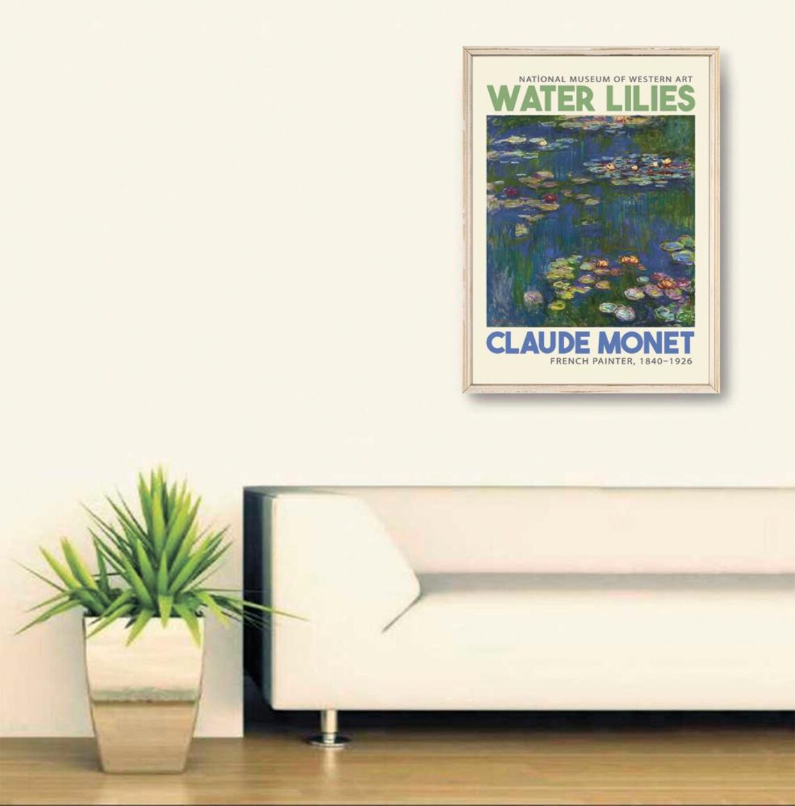 Claude Monet Water Lilies Museum Exhibition Impressionist Art Poster - Image 2